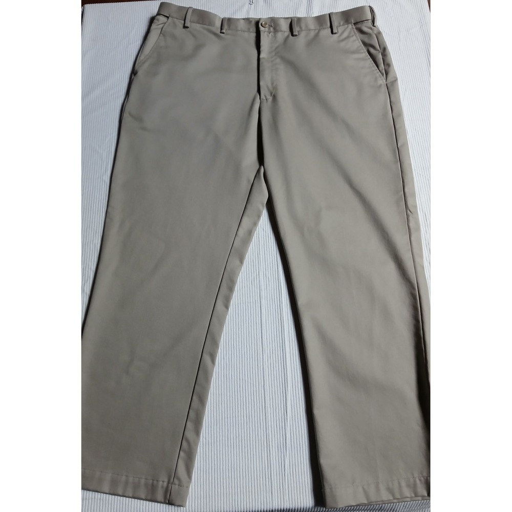 Izod American Chino Straight Leg Tan Khaki 44x34 100% Cotton New Without Tags!